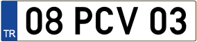 Trailer License Plate